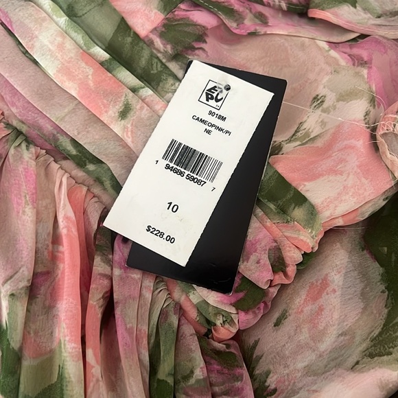 Taylor Off the Shoulder Solid Organza Fit and Flare Dress Size 10 - Picture 5 of 5